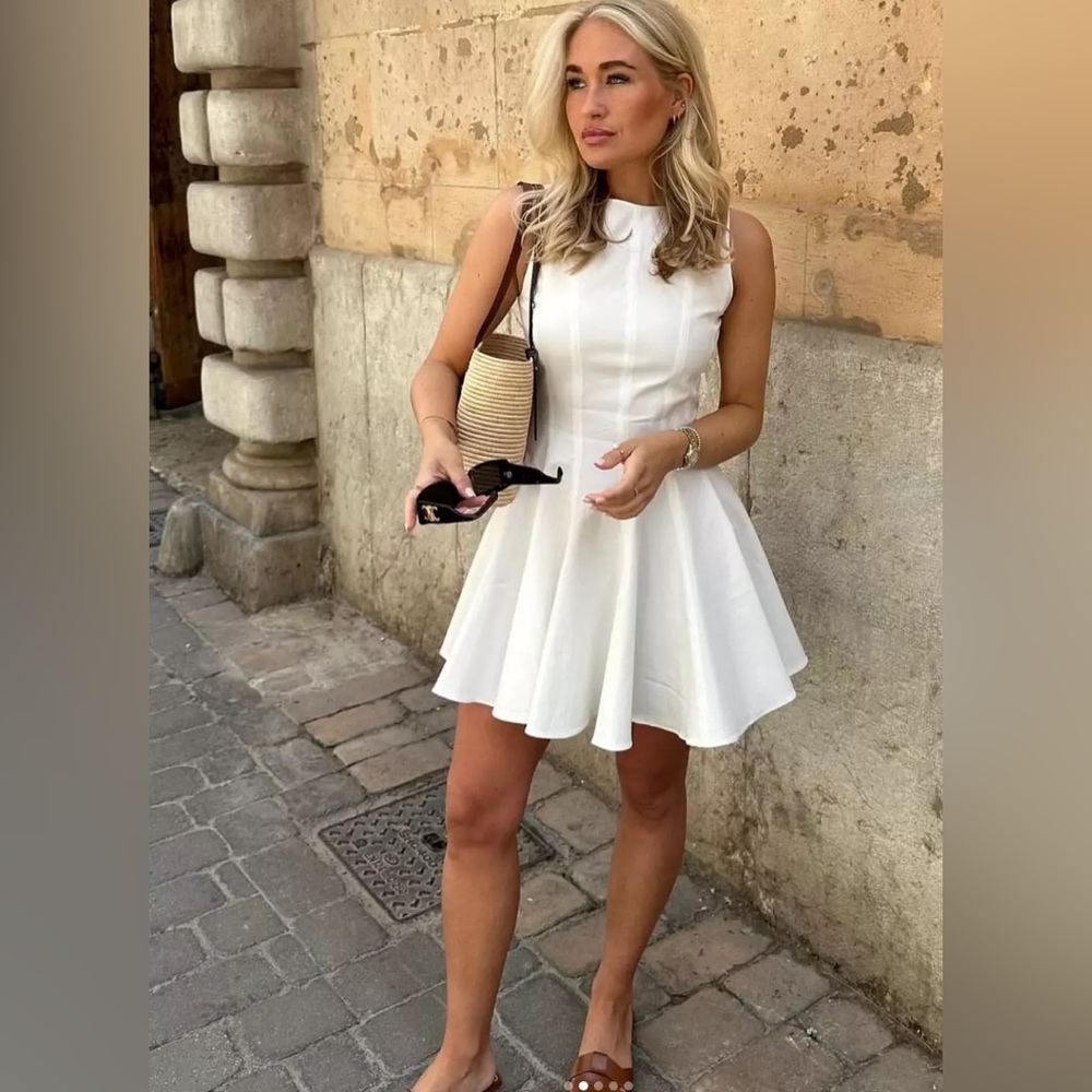 ZARA NWT ZW COLLECTION SKATER DRESS